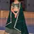 GREEN SEQUINS THREAD & ZARI EMBROIDERED GEORGETTE DESIGNER WEDDING & PARTY WEAR FESTIVAL SEMI STITCHED LEHENGA