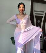 CAYORII MULTI COLOUR GEORGETTE FABRIC READY TO WEAR SAREE