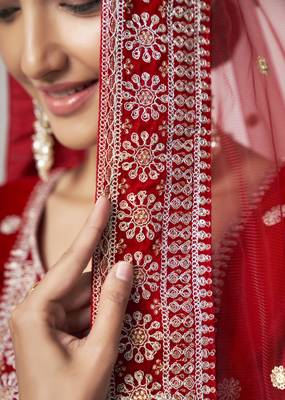 Red velvet sequince zari embroidered work festival long straight salwar suit pent dupatta semi stitched 2