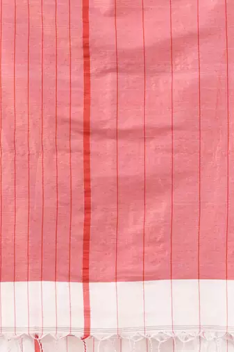 White cotton soft saree with checked box designs