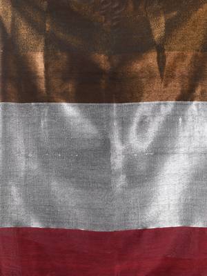 Maroon cotton soft saree with stripe designs 4