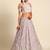 Mauve Pure Georgette Sequins with heavy Zarkan embroidery Semi-Stitched Lehenga choli & Dupatta