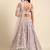 Mauve Pure Georgette Sequins with heavy Zarkan embroidery Semi-Stitched Lehenga choli & Dupatta