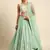 seagreen Pure Georgette Sequins with heavy Zarkan embroidery Semi-Stitched Lehenga choli & Dupatta