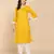 Vahson women pure cotton kurta pant set yellow