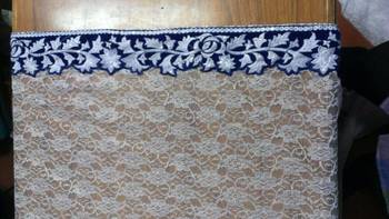 Blue Velvet Saree  2