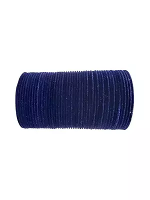  metal 36pc glossy navy blue  velvet bangle set 1