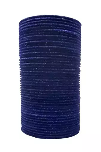  metal 36pc glossy navy blue  velvet bangle set