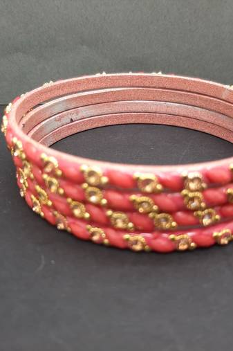  glass traditional gajari set of 4 bangle