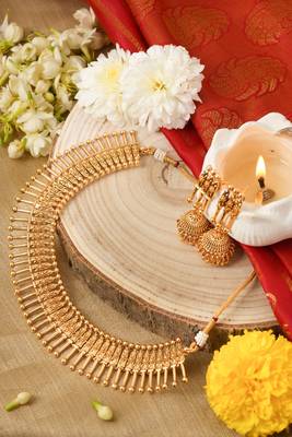 Yellow gold plated necklace-sets 2