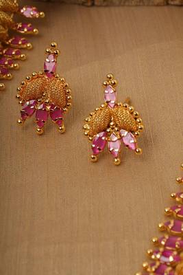Pink gold plated Necklace-Sets 2