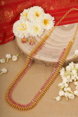 Pink gold plated Necklace-Sets 1