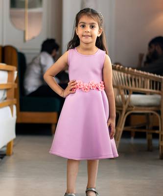 Lilac neoprene dress 1