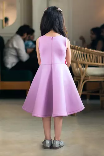 Lilac neoprene dress