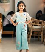 Blue neoprene jumpsuit