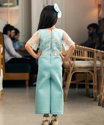 Blue neoprene jumpsuit 2