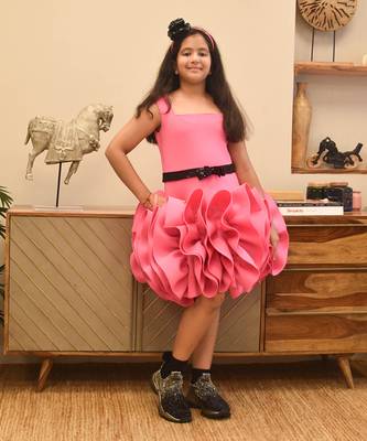 Pink lycra dress 1