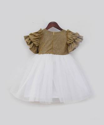Golden shimmer and offwhite glitter elegance 2