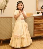 Beige lehenga set