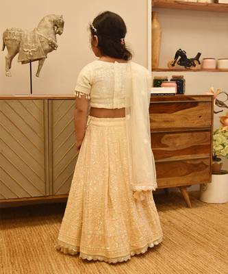 Beige lehenga set 3