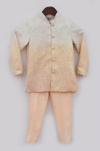 Peach ombre bandgala set