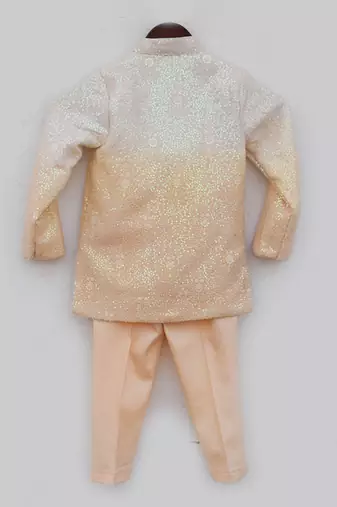 Peach ombre bandgala set