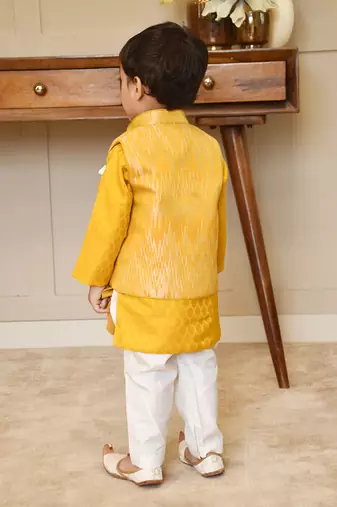 Multi coloured embroidered jacket set