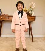 Peach coat with shirt and pant