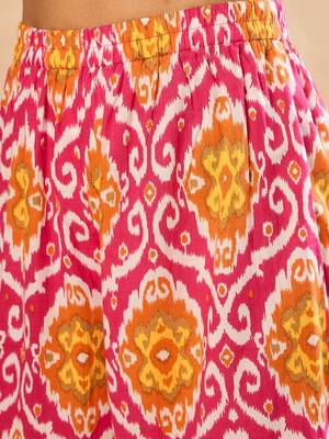 Winered woman pink geometric print sleeveless co-ord set 6