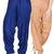 Solid Blue and Beige Cotton Patiyala Salwar