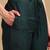 women green silk blend solid woven design flared empire kurta pant with dupatta