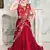 Elegant Red Indo-Western Gown with Dupatta Drape for Girls