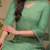 women green silk blend solid embroidered straight kurta pant with dupatta
