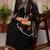 women black silk blend solid embroidered flared empire kurta pant with dupatta