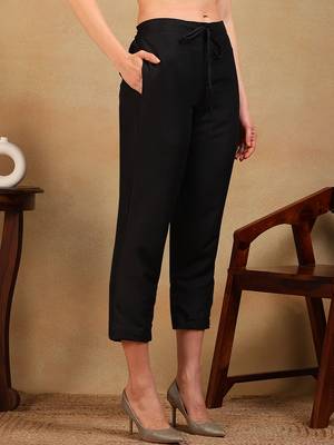 women black silk blend solid embroidered flared empire kurta pant with dupatta 5