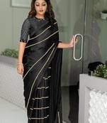 Trending designer saree with redymade  blouse