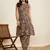 Winered woman brown paisley print sleeveless co-ord set