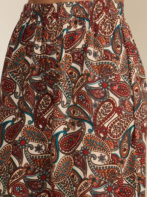 Winered woman brown paisley print sleeveless co-ord set 6