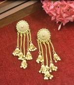 Designer long bahubali jhumka dangler stud earrings for women