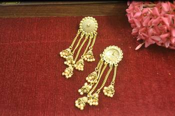 Designer long bahubali jhumka dangler stud earrings for women 4