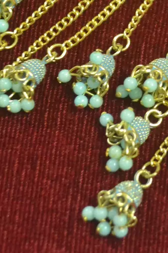 Designer long bahubali jhumka dangler stud earrings for women