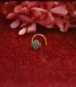 Designer multi premium diamond floral nosering nosepin for women