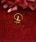 Designer multi premium diamond floral nosering nosepin for women