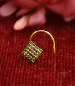 Designer multi premium diamond floral nosering nosepin for women
