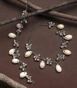 Oxidised Silver Clamshell Anklets