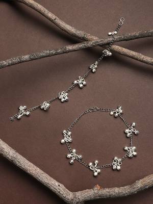 Oxidised Silver Anklets 1