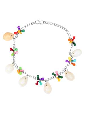 Multicolor Oxidised Clamshell Anklets 2
