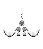 Black Oxidised Maang Teeka Set