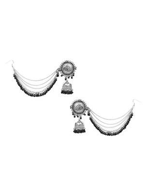 Black Oxidised Maang Teeka Set 3