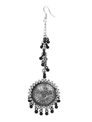 Black Oxidised Maang Teeka Set 4